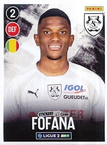 Figurina Mamadou Fofana - FOOT 2022-2023 Ligue 2
 n. 2 - Panini