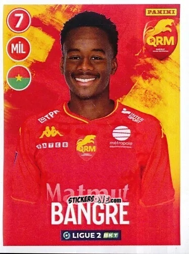 Sticker Mamady Bangré - FOOT 2022-2023 Ligue 2
 n. 231 - Panini