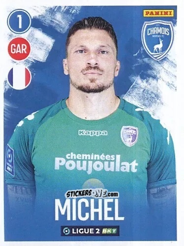 Cromo Mathieu Michel - FOOT 2022-2023 Ligue 2
 n. 181 - Panini