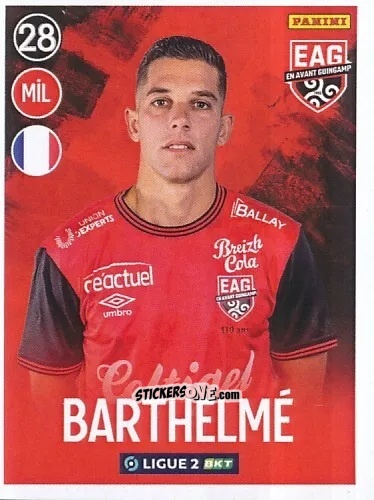 Sticker Maxime Barthelmé - FOOT 2022-2023 Ligue 2
 n. 113 - Panini