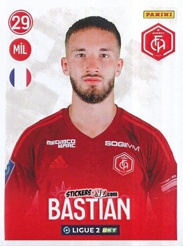 Figurina Maxime Bastian - FOOT 2022-2023 Ligue 2
 n. 21 - Panini