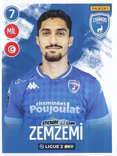 Figurina Moataz Zemzemi - FOOT 2022-2023 Ligue 2
 n. 190 - Panini
