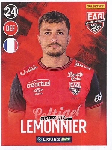 Figurina Pierre Lemonnier - FOOT 2022-2023 Ligue 2
 n. 108 - Panini