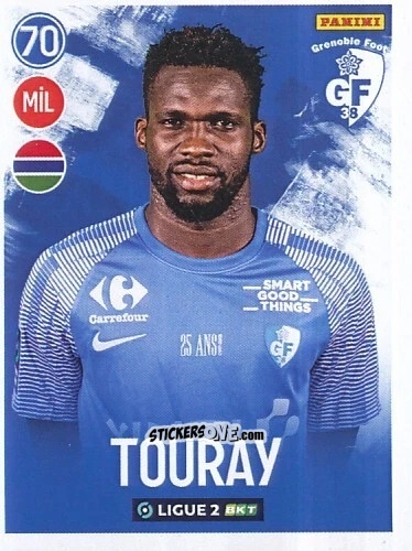 Sticker Saikou Touray - FOOT 2022-2023 Ligue 2
 n. 101 - Panini