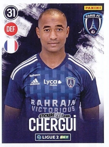Cromo Samir Chergui - FOOT 2022-2023 Ligue 2
 n. 198 - Panini