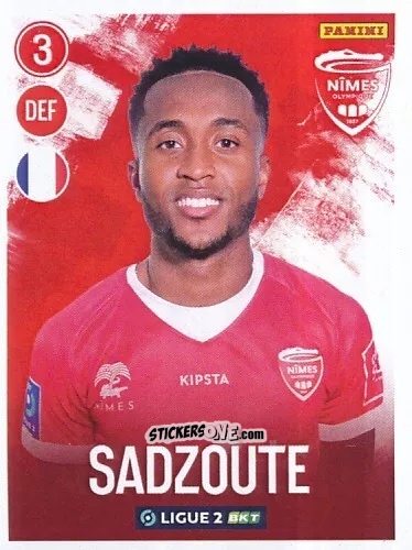 Figurina Scotty Sadzoute - FOOT 2022-2023 Ligue 2
 n. 171 - Panini