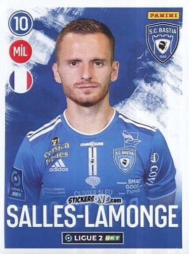 Figurina Sébastien Salles-Lamonge - FOOT 2022-2023 Ligue 2
 n. 39 - Panini