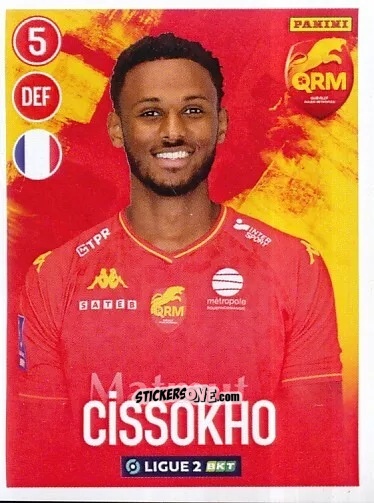 Sticker Till Cissokho - FOOT 2022-2023 Ligue 2
 n. 227 - Panini