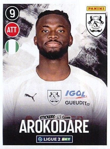 Figurina Tolu Arokodare - FOOT 2022-2023 Ligue 2
 n. 12 - Panini