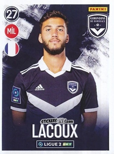 Figurina Tom Lacoux - FOOT 2022-2023 Ligue 2
 n. 55 - Panini