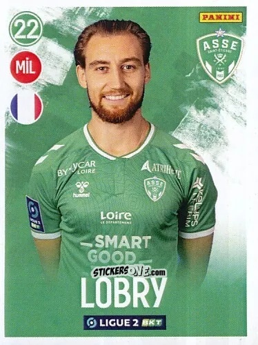 Cromo Victor Lobry - FOOT 2022-2023 Ligue 2
 n. 265 - Panini
