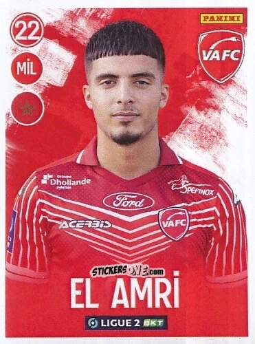 Figurina Yacine El Amri - FOOT 2022-2023 Ligue 2
 n. 292 - Panini