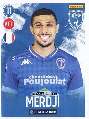 Cromo Yanis Merdji - FOOT 2022-2023 Ligue 2
 n. 193 - Panini