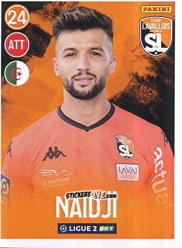 Figurina Zakaria Naidji - FOOT 2022-2023 Ligue 2
 n. 150 - Panini