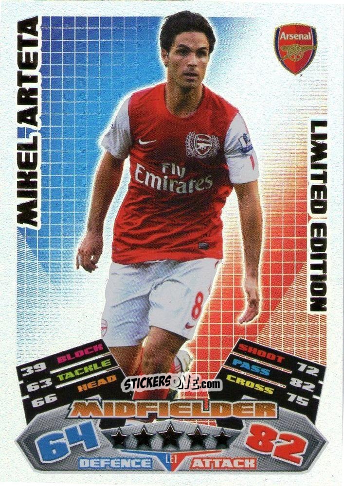 Figurina Mikel Arteta - English Premier League 2011-2012. Match Attax Extra n. LE-MA - Topps