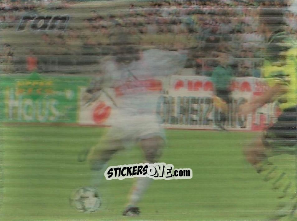 Cromo Akpoborie beim Torschuss - Living Picture Fussball-Bundesliga 1998
 n. 16 - Upper Deck