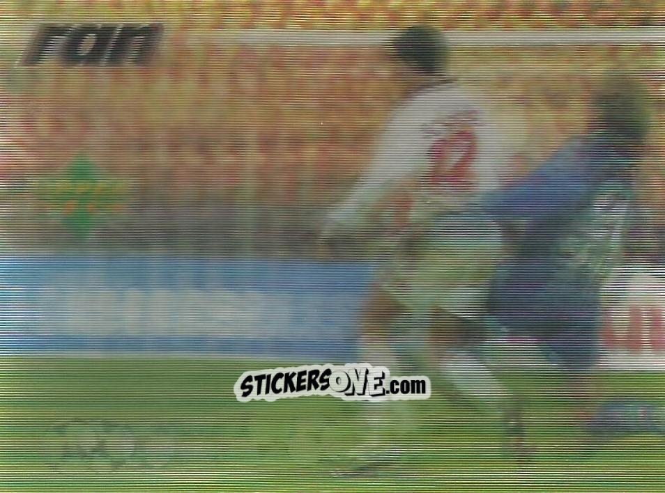 Sticker Schalkes Nemec im Zweikampf - Living Picture Fussball-Bundesliga 1998
 n. 12 - Upper Deck
