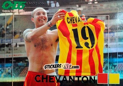 Figurina Ernesto Javier Chevanton - Calcio Cards 2004-2005 n. E6 - Panini