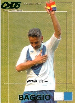 Figurina Roberto Baggio - Calcio Cards 2004-2005 n. E10 - Panini