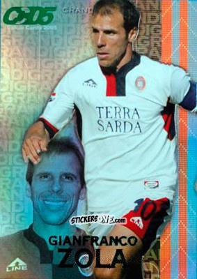 Figurina Gianfranco Zola - Calcio Cards 2004-2005 n. G10 - Panini