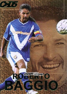 Figurina Roberto Baggio - Calcio Cards 2004-2005 n. TB5 - Panini