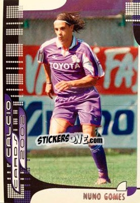 Figurina Nuno Gomes - Calcio Cards 2001-2002 n. 35 - Panini