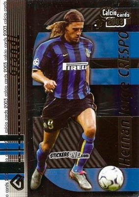 Figurina Crespo - Calcio Cards 2002-2003 n. G3 - Panini