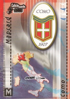 Figurina Como - Calcio Cards 2002-2003 n. M5 - Panini