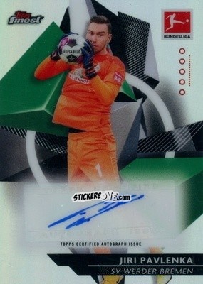 Sticker Jiri Pavlenka - Bundesliga Finest 2020-2021
 n. BCA-JP - Topps