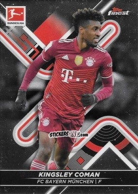 Sticker Kingsley Coman - Bundesliga Finest 2021-2022
 n. 133 - Topps
