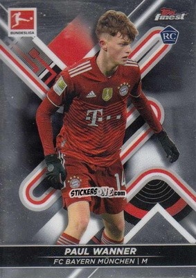 Sticker Paul Wanner - Bundesliga Finest 2021-2022
 n. 97 - Topps