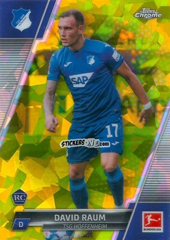 Sticker David Raum - Bundesliga Chrome 2021-2022. Sapphire Edition
 n. 50 - Topps