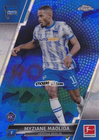 Sticker Myziane Maolida - Bundesliga Chrome 2021-2022. Sapphire Edition
 n. 10 - Topps