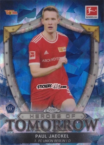 Cromo Paul Jaeckel - Bundesliga Chrome 2021-2022. Sapphire Edition
 n. HT-PJ - Topps