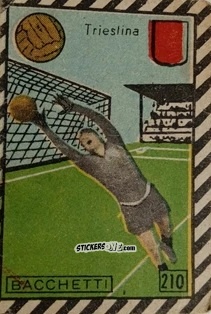 Cromo Bacchetti - Tuttocalcio Campionato 1948-1949 Serie A
 n. 210 - CICOGNA
