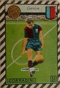 Figurina Corradini - Tuttocalcio Campionato 1948-1949 Serie A
 n. 51 - CICOGNA
