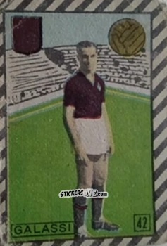 Sticker Galassi - Tuttocalcio Campionato 1948-1949 Serie A
 n. 42 - CICOGNA
