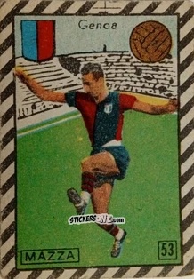 Sticker Mazza - Tuttocalcio Campionato 1948-1949 Serie A
 n. 53 - CICOGNA
