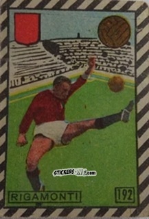 Cromo Rigamonti - Tuttocalcio Campionato 1948-1949 Serie A
 n. 192 - CICOGNA
