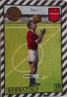 Figurina Sabbatini - Tuttocalcio Campionato 1948-1949 Serie A
 n. 19 - CICOGNA
