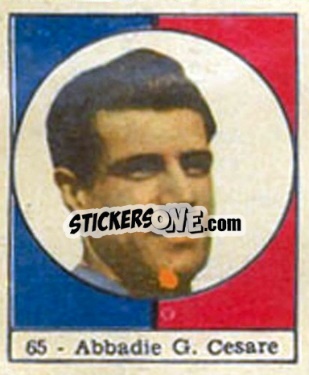 Sticker G. Cesare Abbadie - Campionato di Calcio 1957-1958
 n. 65 - SPORT NAPOLI
