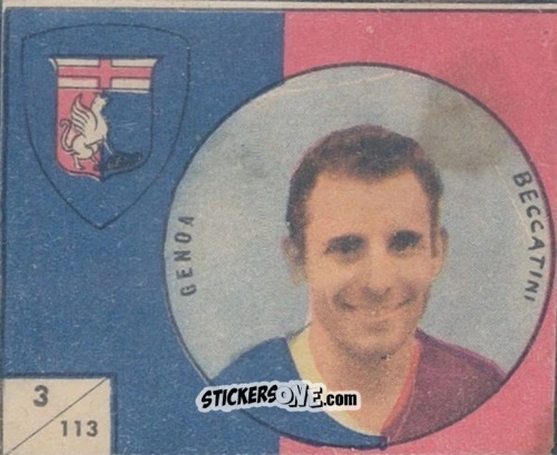 Sticker Beccatini - Figurine Calcio 1958-1959
 n. 113 - V.A.V.
