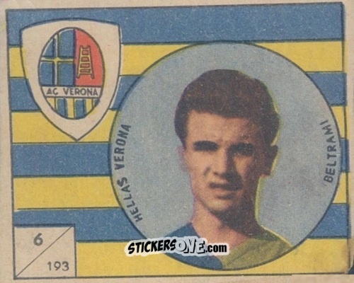 Sticker Beltrami - Figurine Calcio 1958-1959
 n. 193 - V.A.V.
