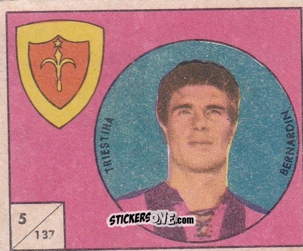 Sticker Bernardin - Figurine Calcio 1958-1959
 n. 137 - V.A.V.
