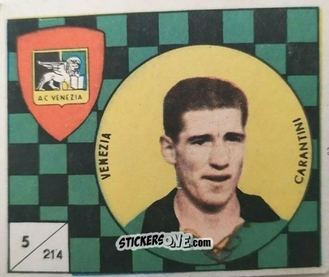 Cromo Carantini - Figurine Calcio 1958-1959
 n. 214 - V.A.V.
