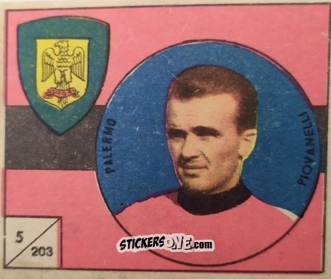 Sticker Piovanelli - Figurine Calcio 1958-1959
 n. 203 - V.A.V.
