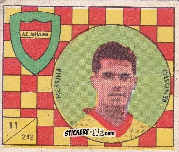 Sticker Renosto - Figurine Calcio 1958-1959
 n. 242 - V.A.V.
