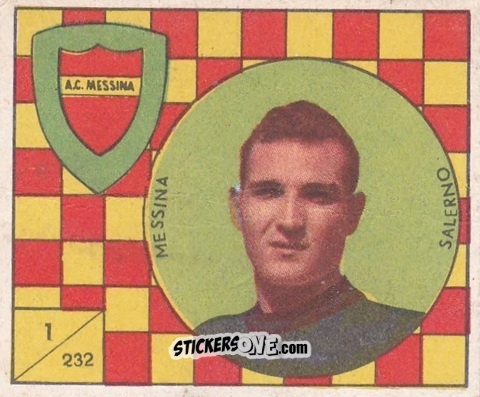Sticker Salerno - Figurine Calcio 1958-1959
 n. 232 - V.A.V.
