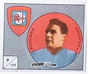 Cromo Voncanthen - Figurine Calcio 1958-1959
 n. 152 - V.A.V.
