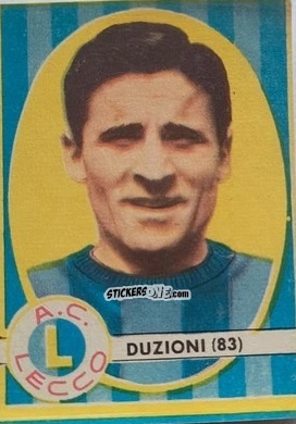 Cromo Francesco Duzioni - Campionato di Calcio 1961-1962
 n. 83 - Lampo